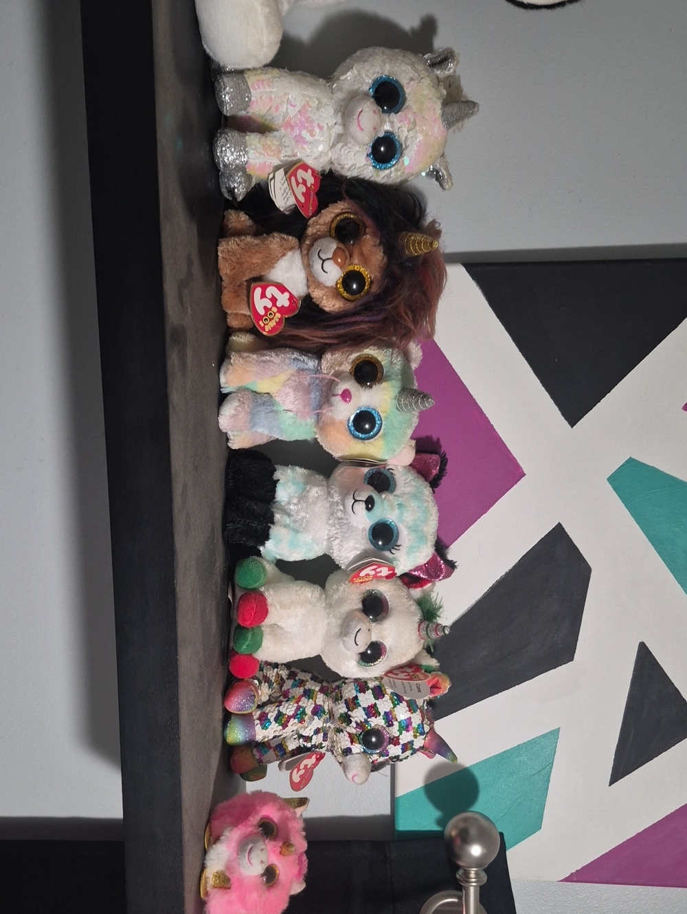 Ty Multicolor Sequin-Eyed Unicorn and Animal Plush Set